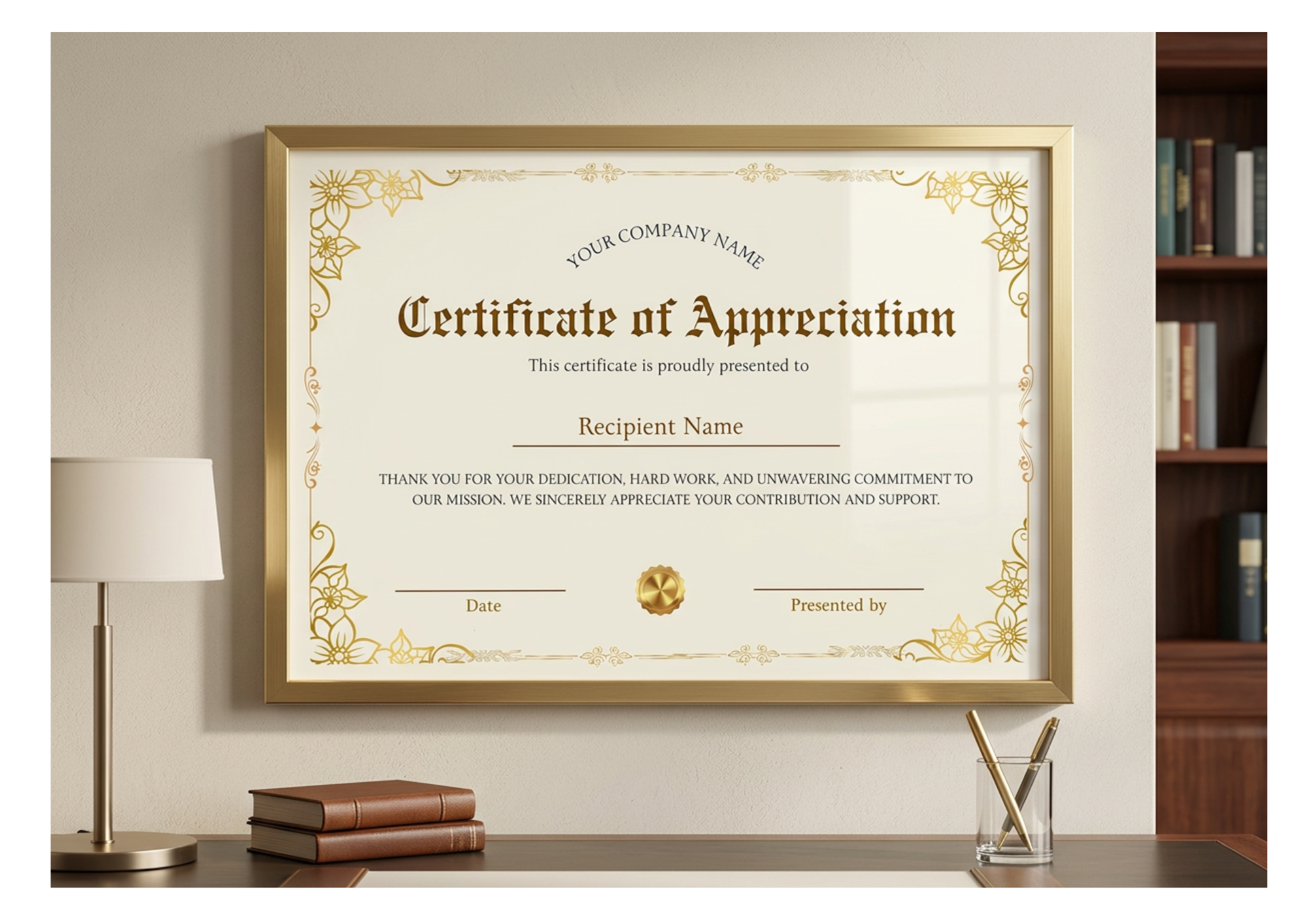 Certificate of Appreciation
