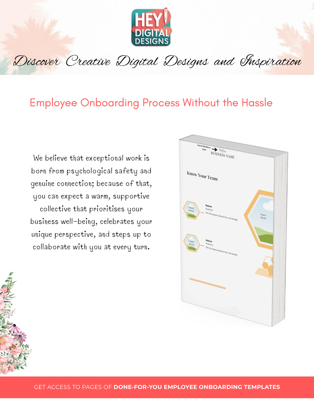 Employee Onboarding & Welcome Handbook Template