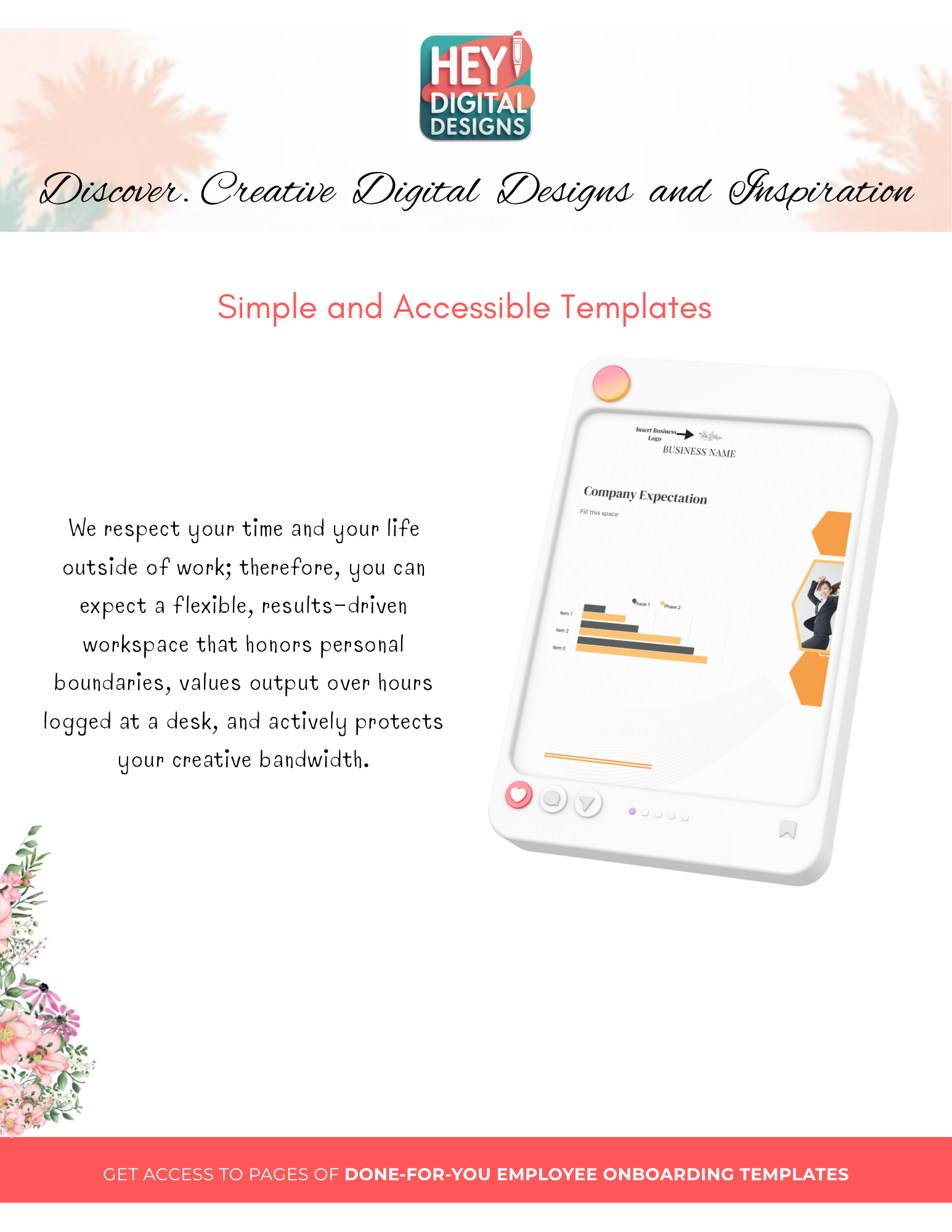 Employee Onboarding & Welcome Handbook Template
