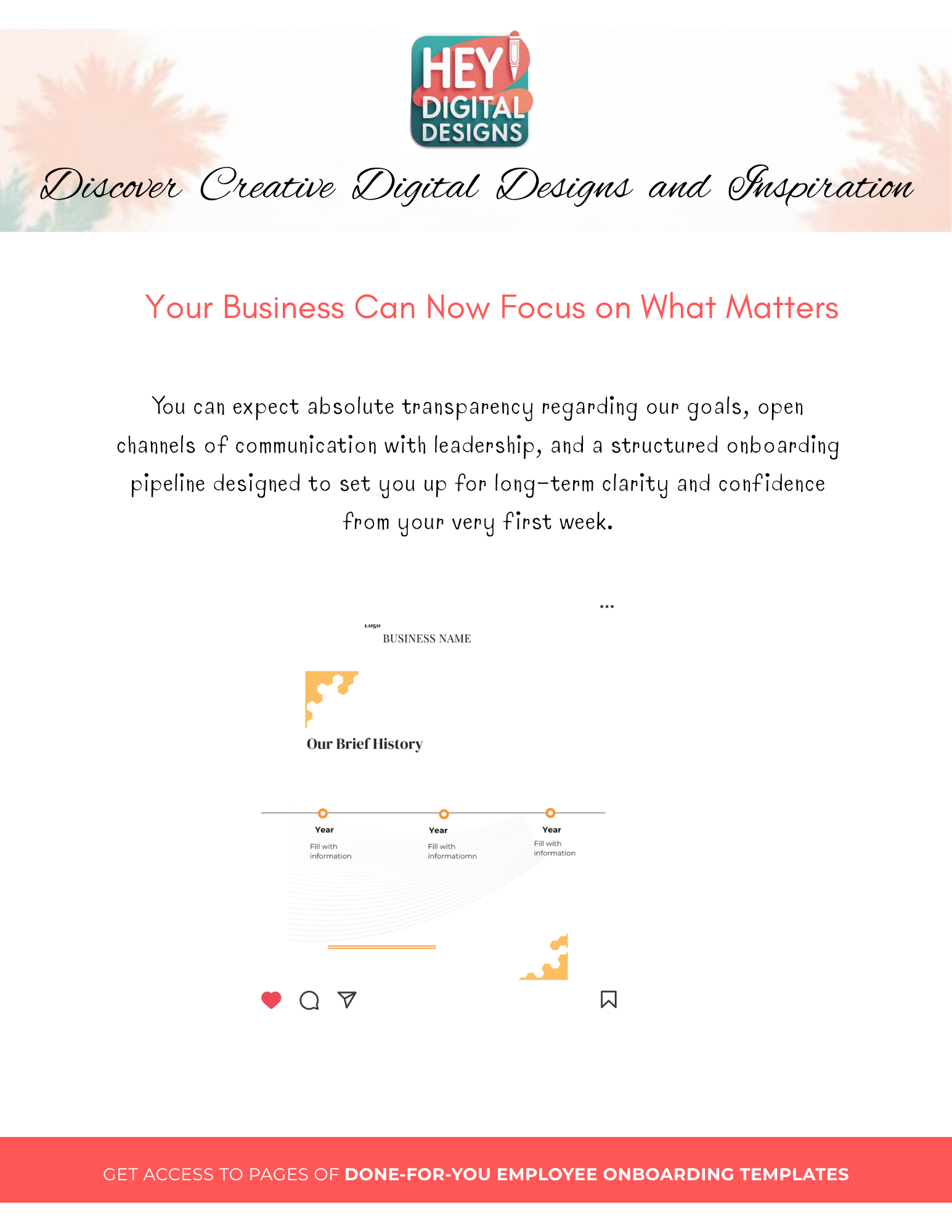 Employee Onboarding & Welcome Handbook Template
