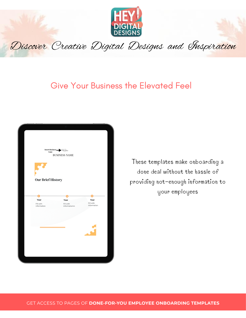 Employee Onboarding & Welcome Handbook Template