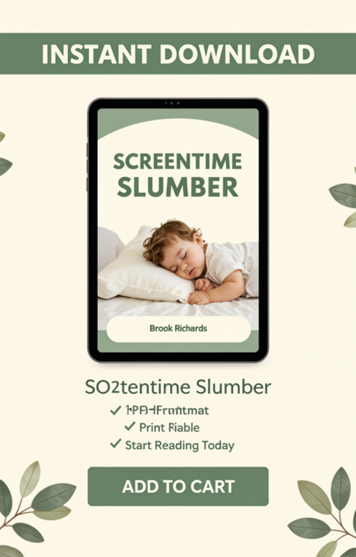 Screentime Slumber: A Guide to Navigating Technology for Toddler Sleep eBook