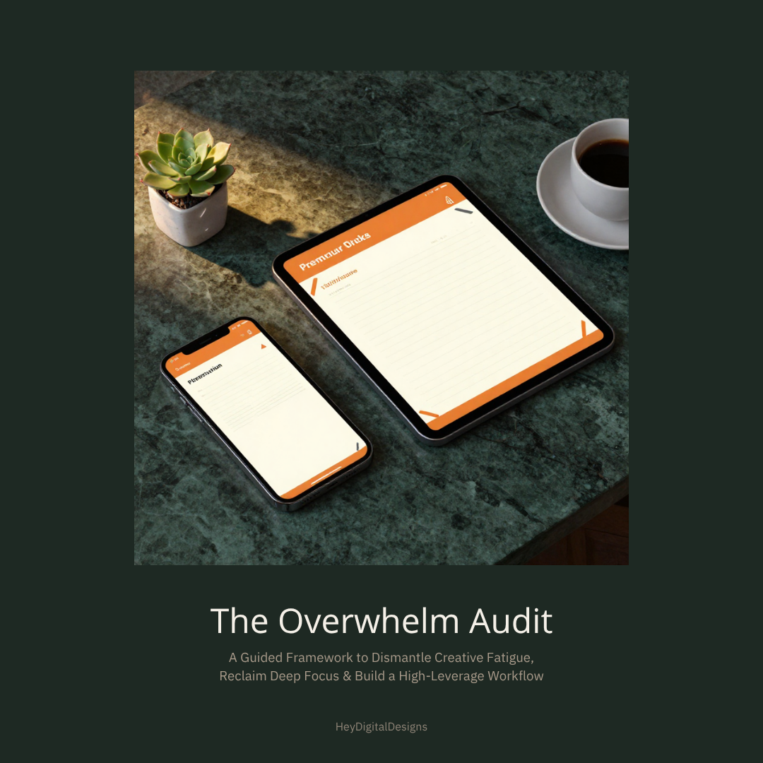 The Overwhelm Audit: Creative Productivity Framework Canva Template