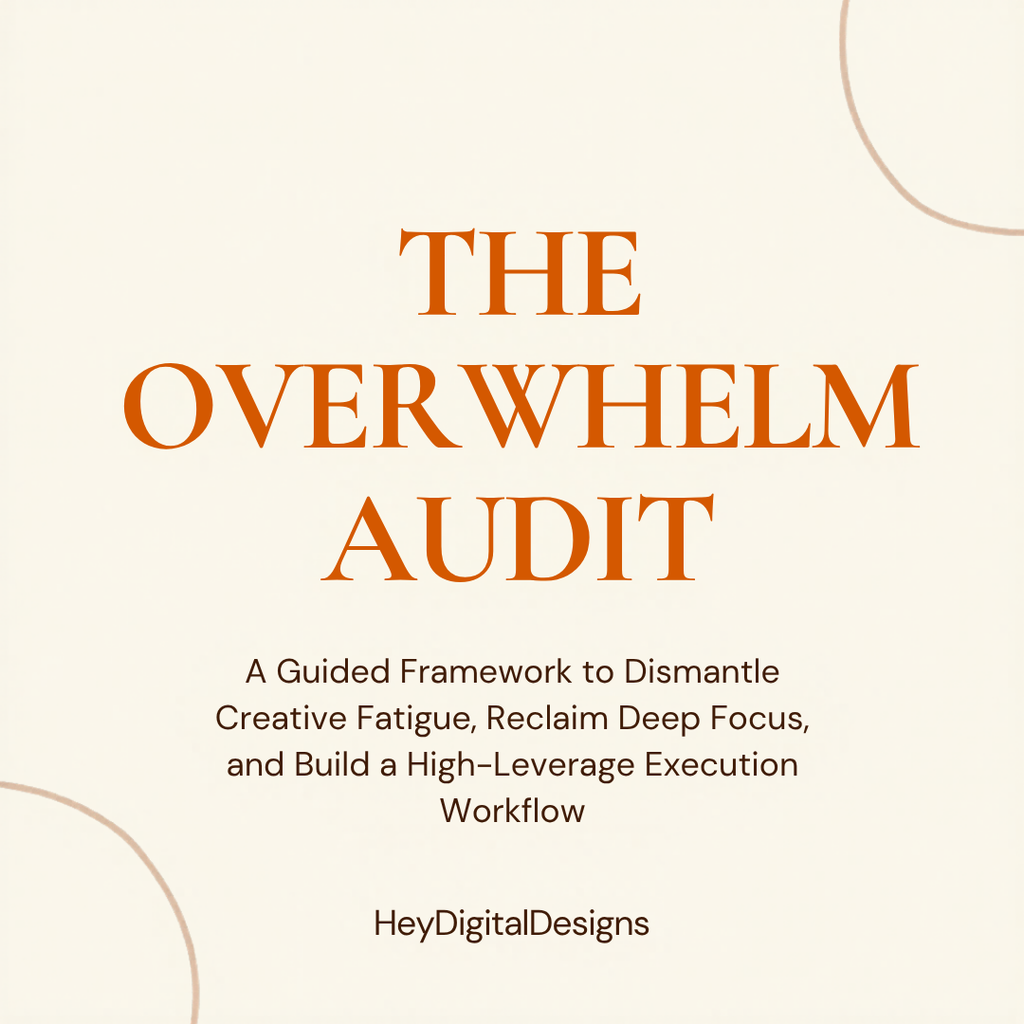 The Overwhelm Audit: Creative Productivity Framework Canva Template